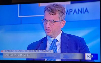 Angelo Moretti al confronto della Tribuna Elettorale di Tgr Rai Campania.