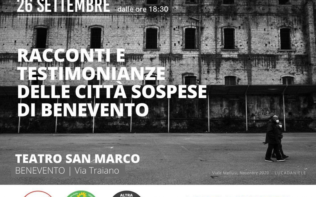 Domenica 26 al Teatro San Marco evento “Le città sospese”